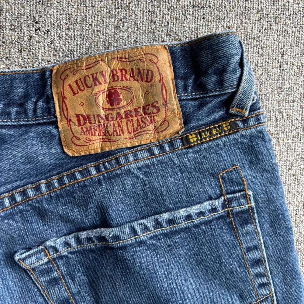 Lucky Brand Jeans Men 33x30 Dungarees American Classic Blue Made in USA Vintage